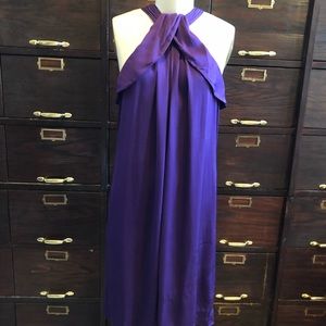 Banana Republic Purple Stretch Silk Dress -12